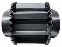 Конвейерные ленты с гофробортом и поперечными ребрами